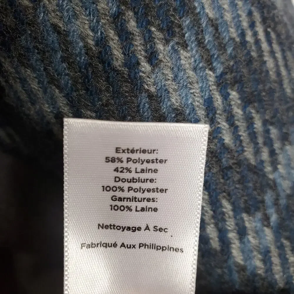 Talbots Wool/poly blend plaid jacket size 12